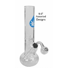 9 Inch Weed Logo Oil Burner