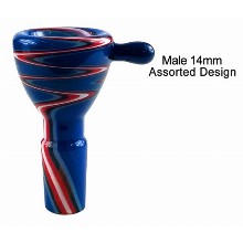 Blue Red White Bowl Peace Male 14 mm