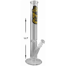 18 Inch Yellow 420 Straight Shooter Water Pipe