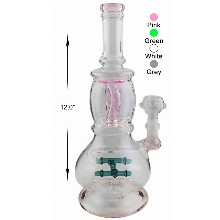 12 Inch Double Percolator Water Pipe