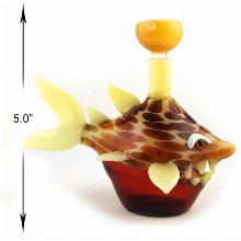 5 Inch Yellow Shark Water Pipe