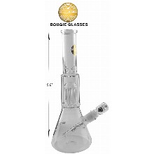 15 Inch Bougie Glass Percolator Beaker Water Pipe