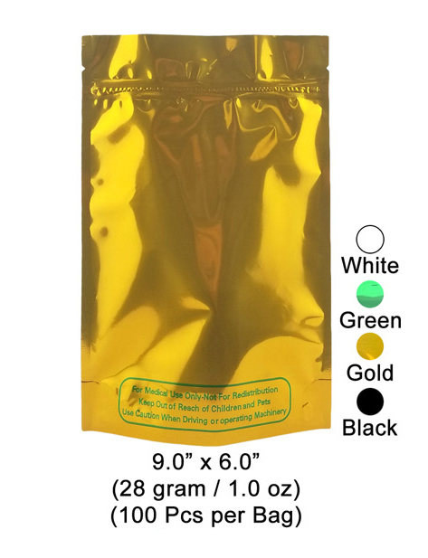Zipped Bag 9 Inch X 6 Inch 28 Gram & 1 Oz