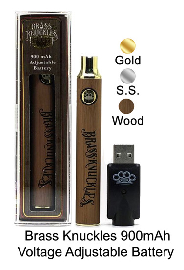 Brass Knuckles 900mah Voltage Adjustable Battery