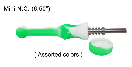 6.5 Inch Yellow white Mini Silicone Nectar Collector