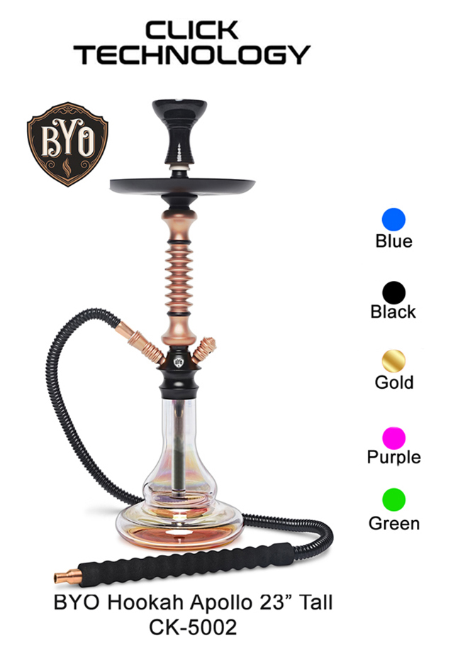 Byo Hookah Apollo 23 Inch Tall Ck 5002