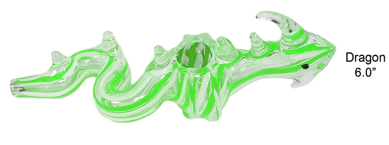 6.0 Inch Dragon Glass Hand Pipe